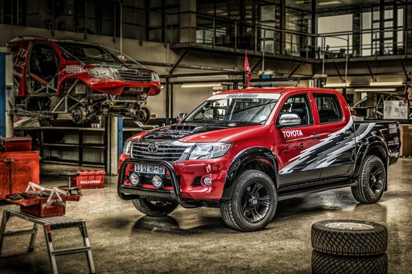 Toyota hailax in officina