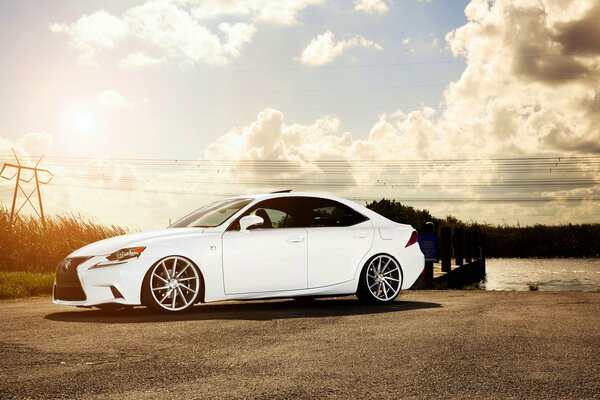 Is F-sport-Lexus blanco nuevo ajuste de las ruedas delanteras