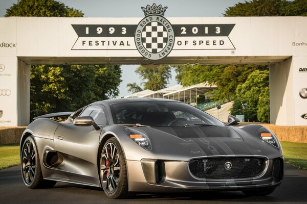 Super car Jaguar at the Festival of speed