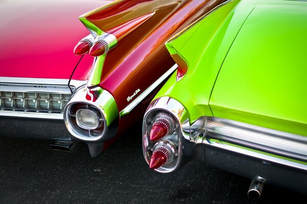 Collage front and rear view of a convertible