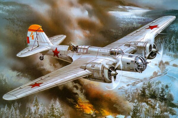 Avión soviético durante la guerra
