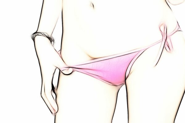 How beautiful pink panties are