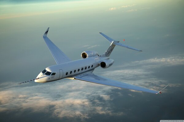 Gulfstream g650 aircraft in flight