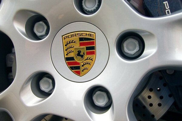 Image de Porsche, logo sur gris