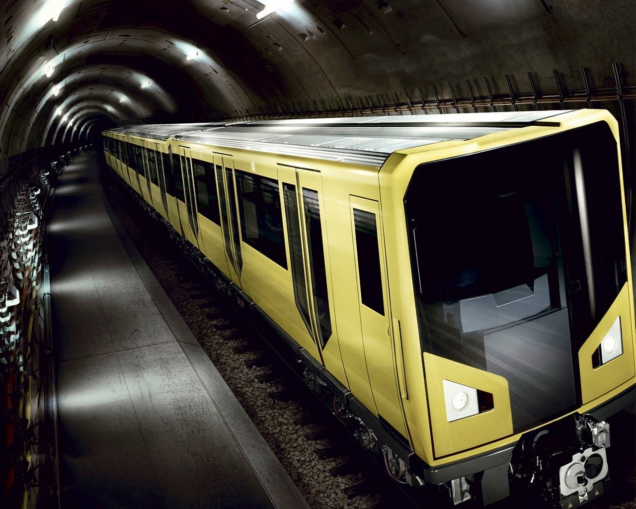 métro train tunnel