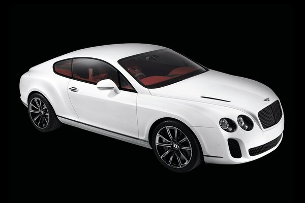 Weißer majestätischer Bentley Continental