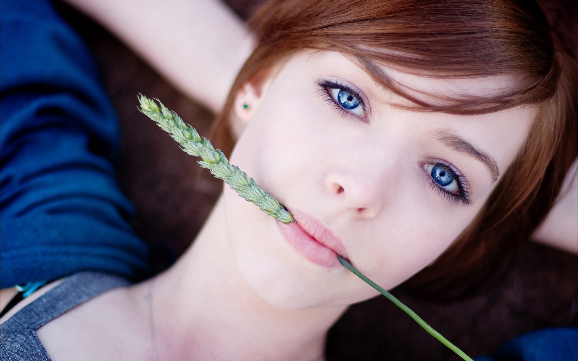 brunette a woman close up girl face