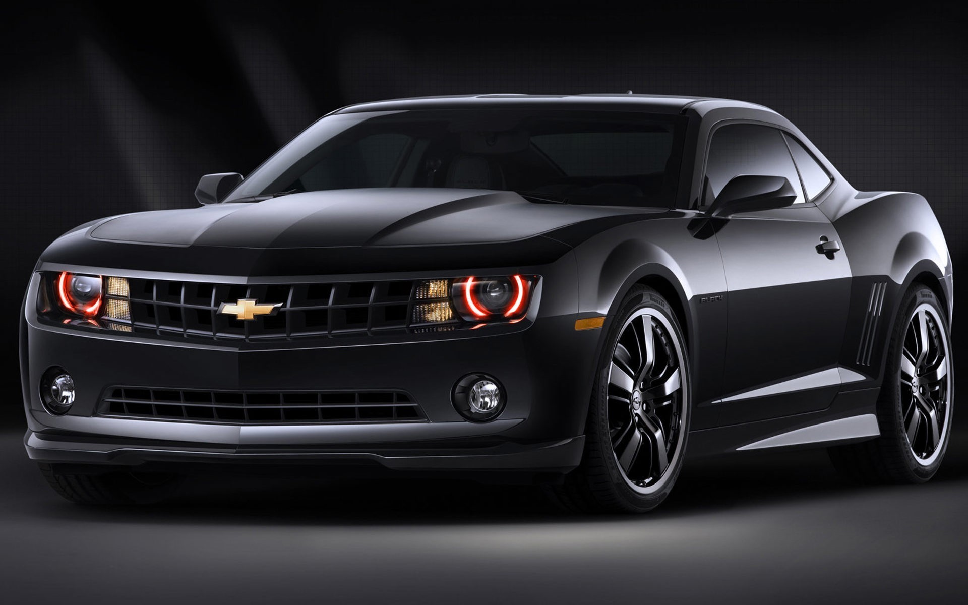 chevrolet camaro negro muscle car