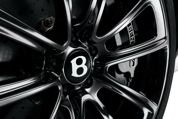 Srebrno-czarny felga Bentley