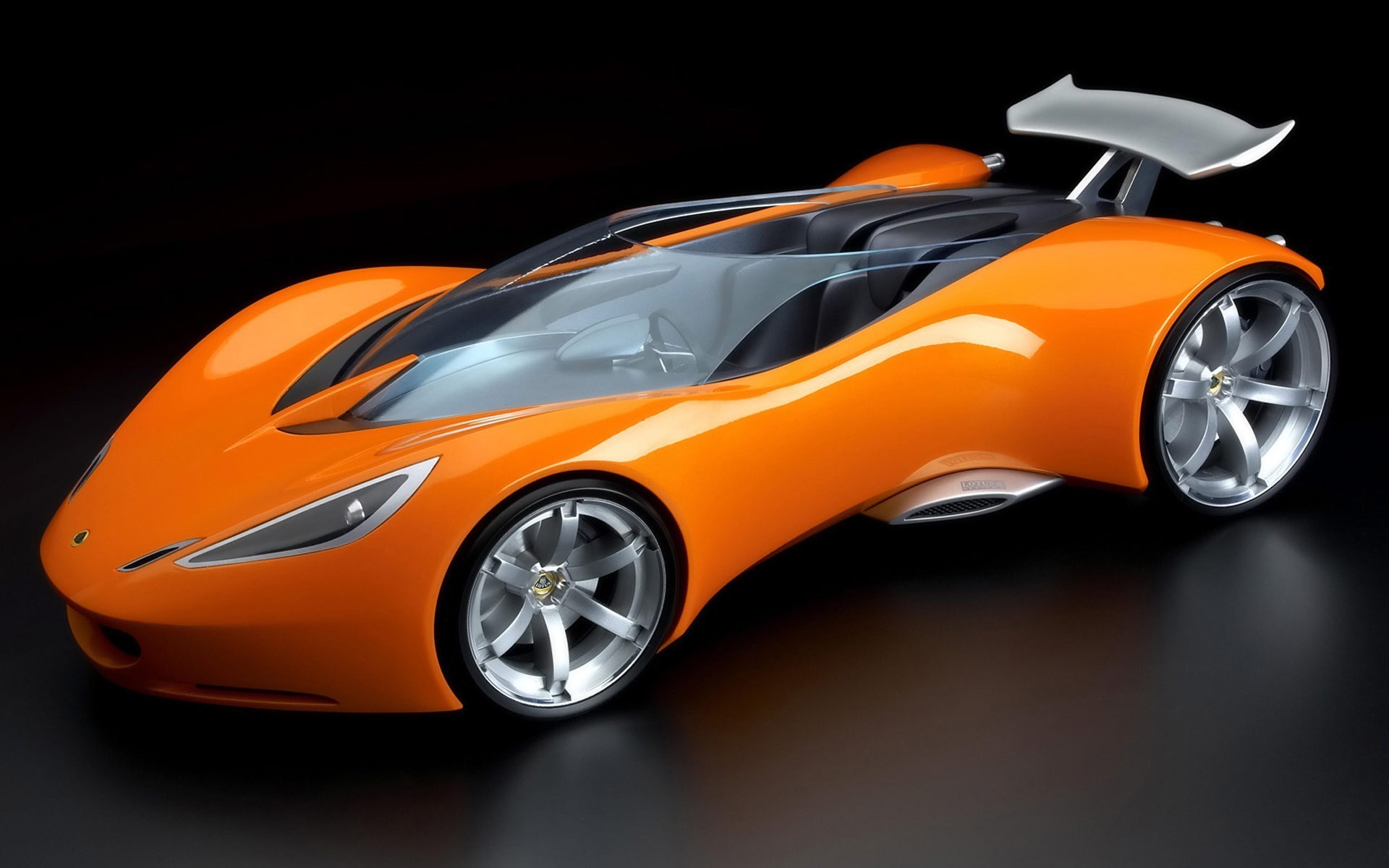 lotus hot wheels concept car roadster naranja