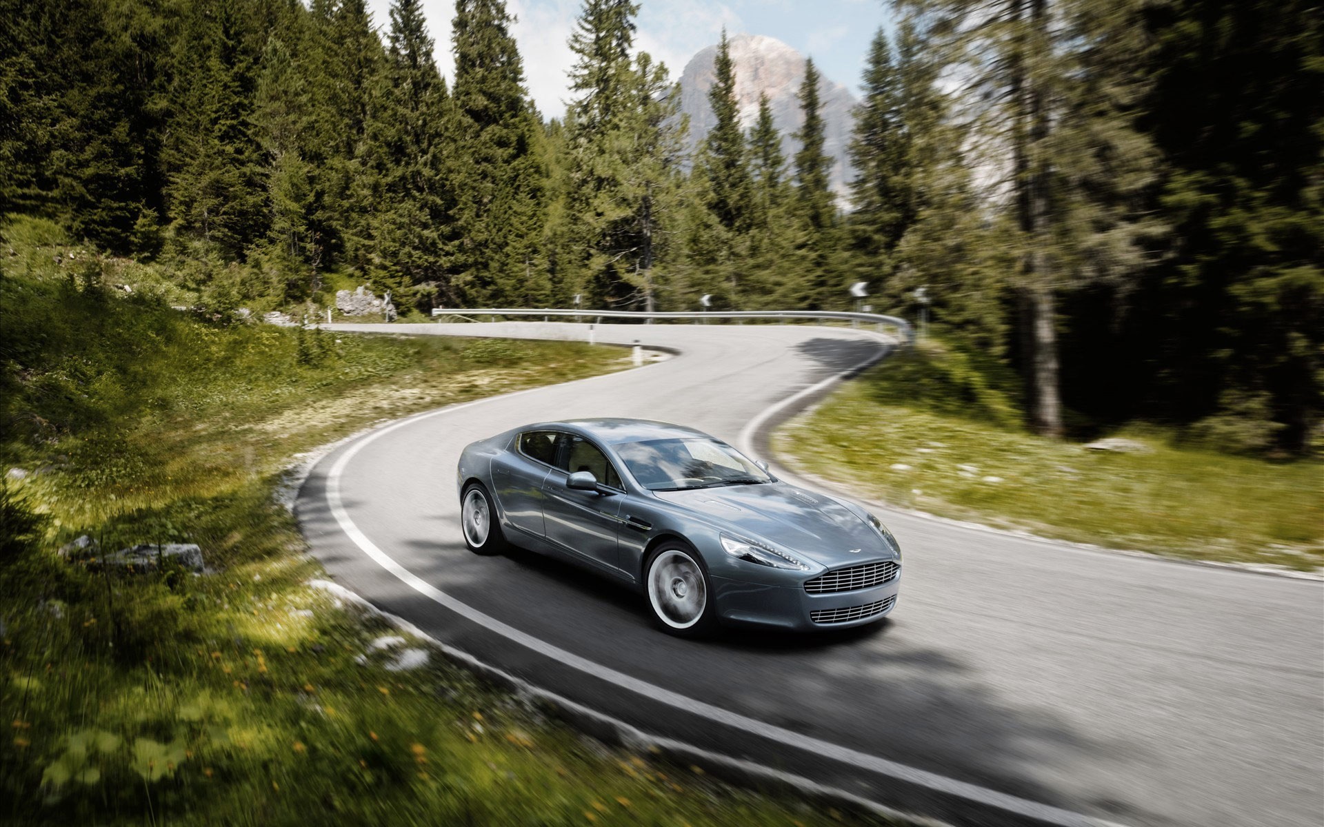 aston martin rapide speed road