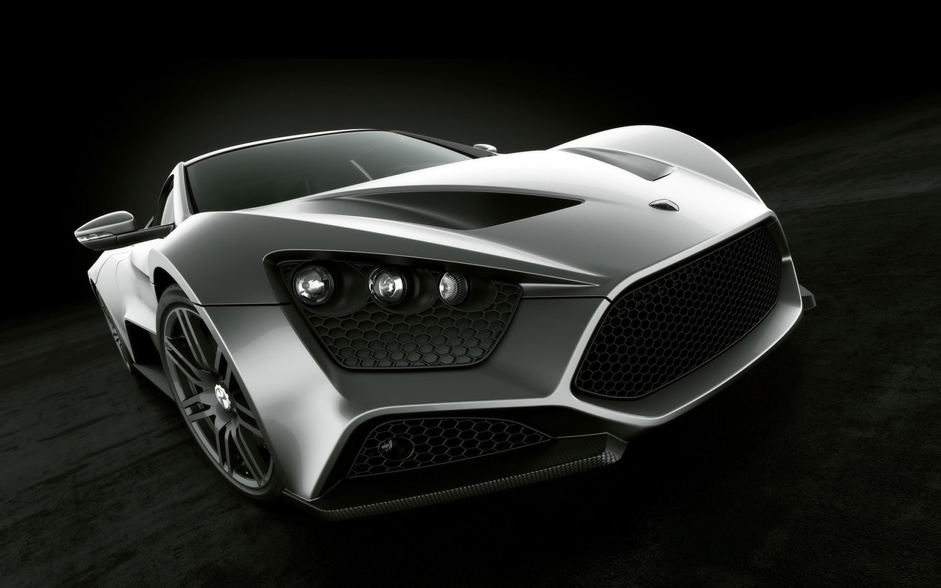 zenvo st1 sportwagen silber