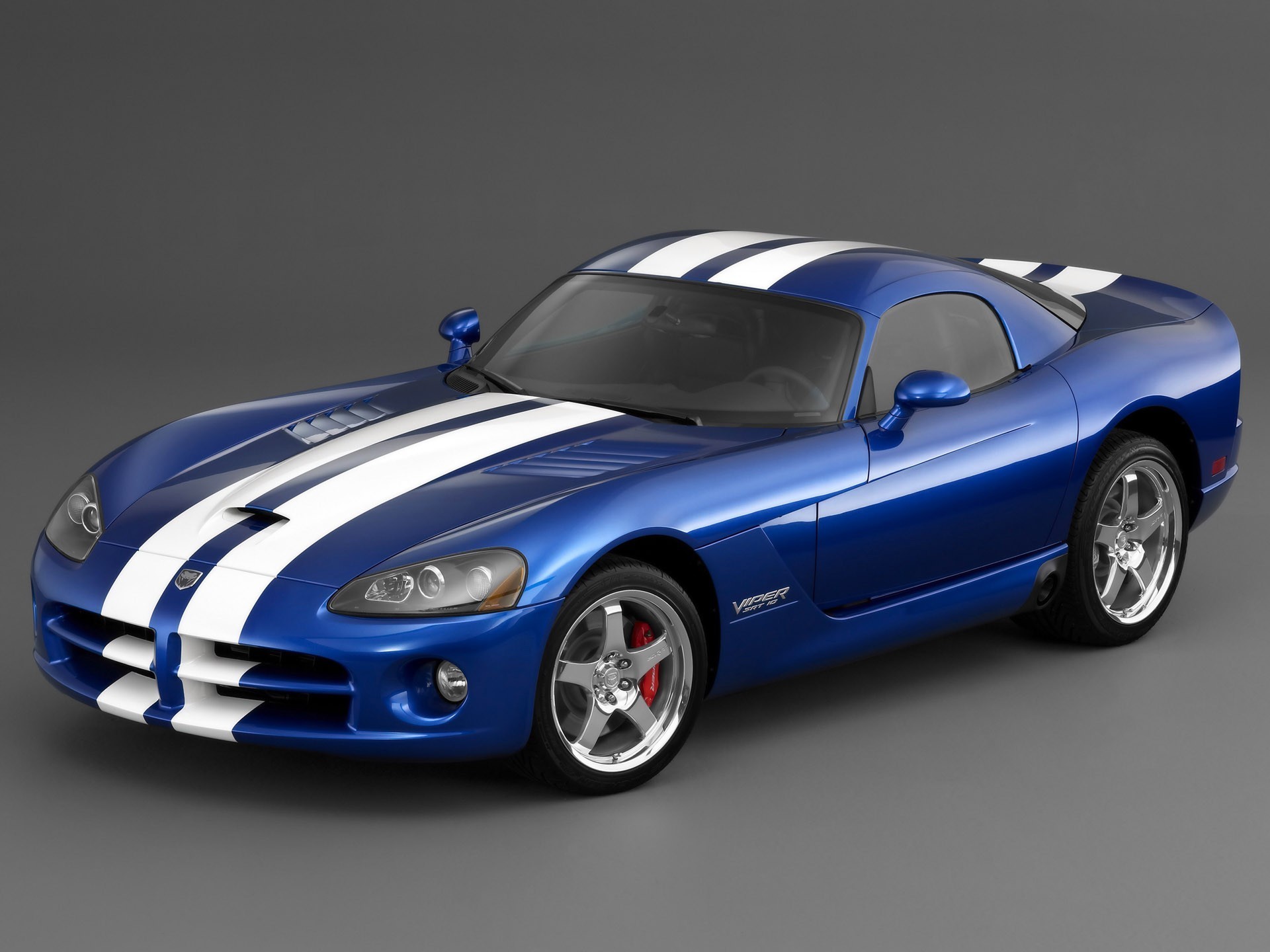 dodge viper srt10 coupe grey blue