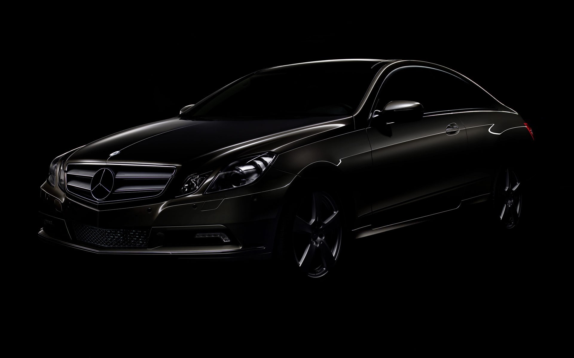 mercedes-benz e-class coupe black