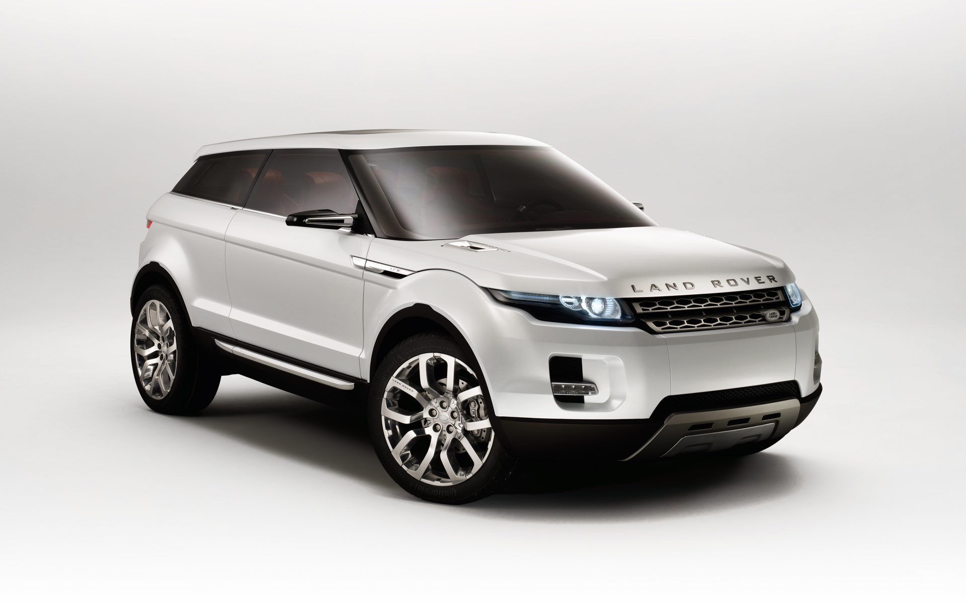 land rover lrx concept car blanc