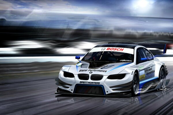 BMW sport pour la course sur piste