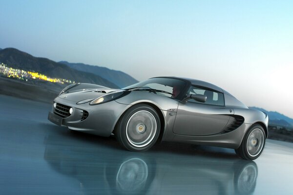 Photo silver elise r sports car