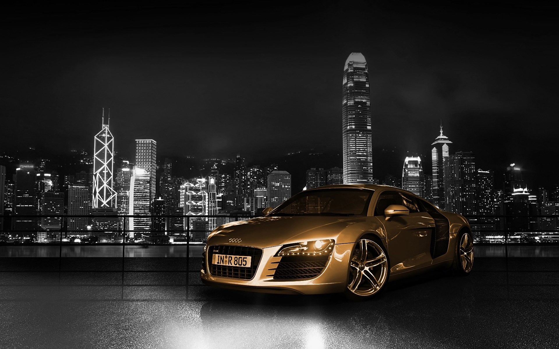 audi r8 auto gold auto