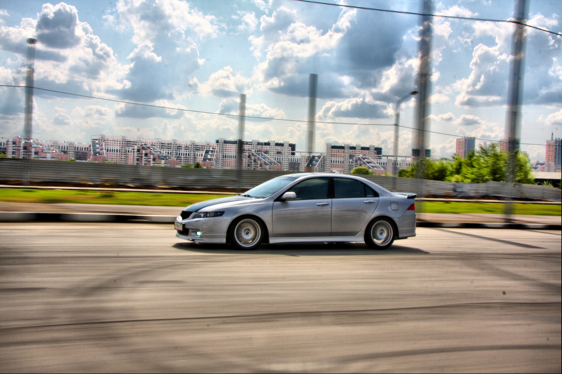 honda accord speed road sky