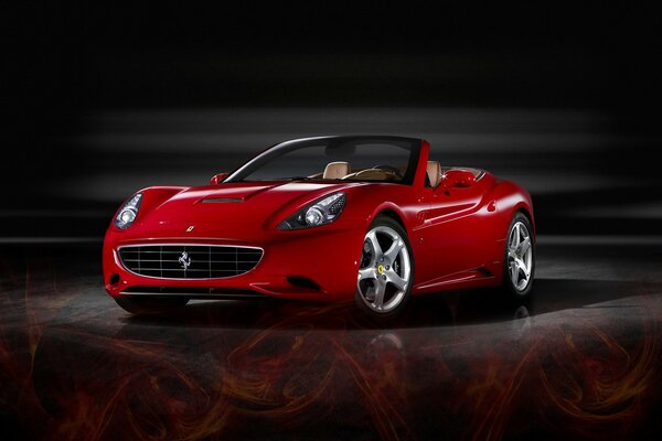 Rotes kalifornisches Ferrari-Auto