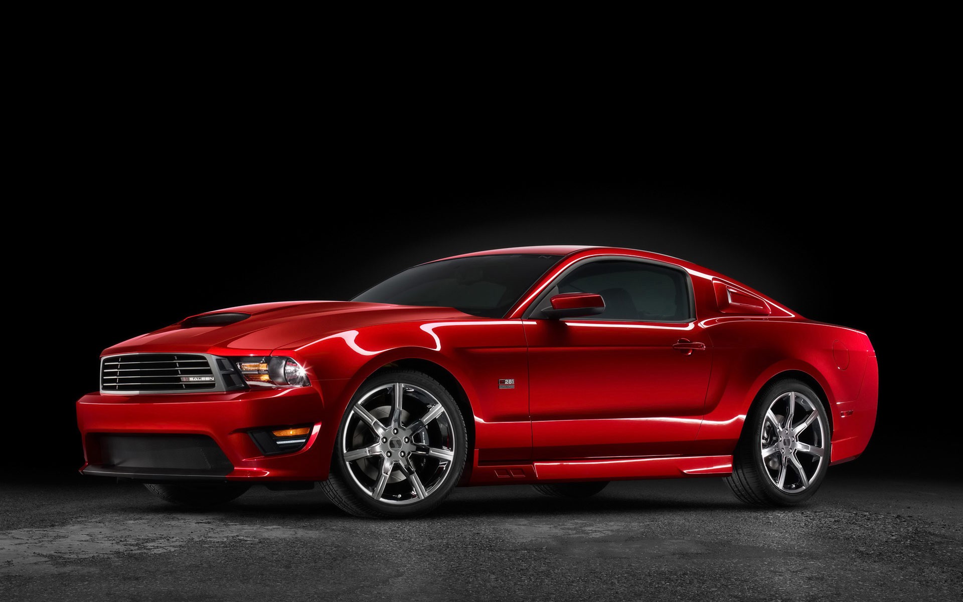 aleen mustang rouge muscle car