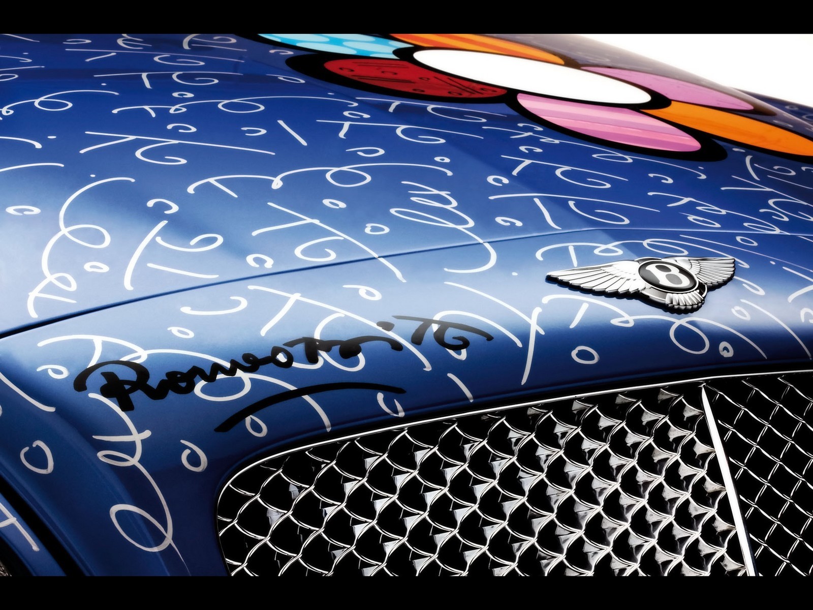 bentley airbrush blau