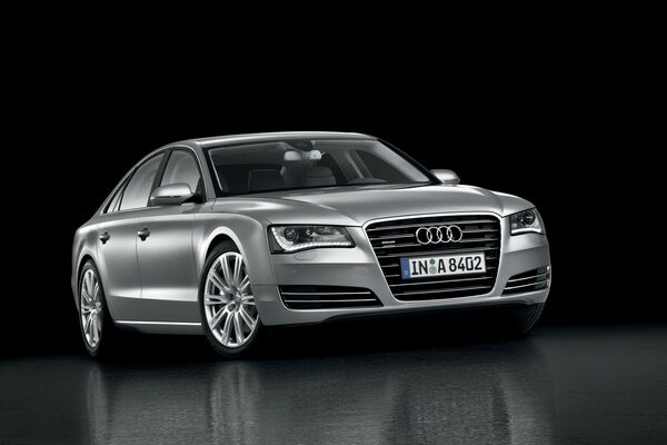 AUDI A8 car in silver