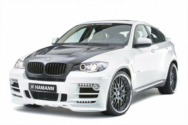 Bmw x6 hamann белого цвета