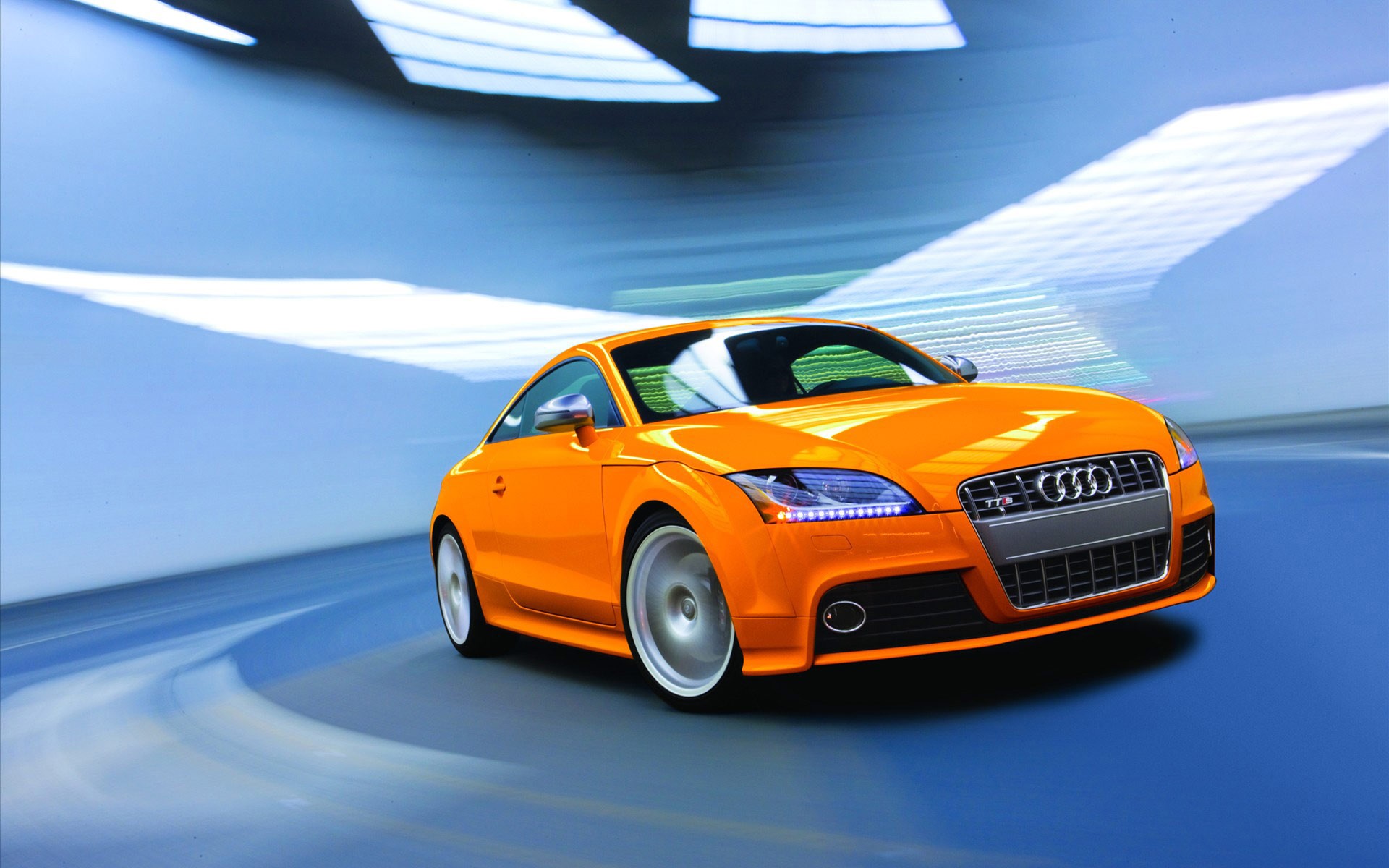 audi tt-s orange speed