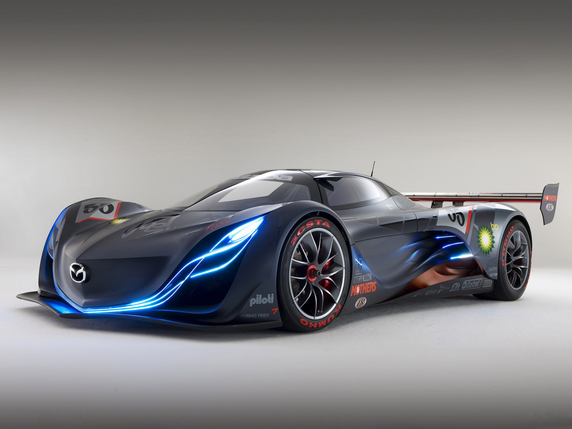 mazda furai neón spoiler