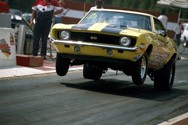 Chevrolet Camaro classic at the competition