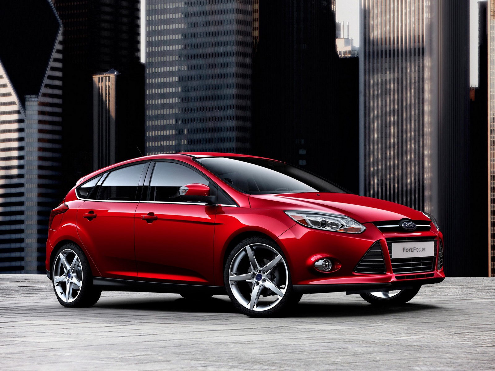 ford focus czerwony