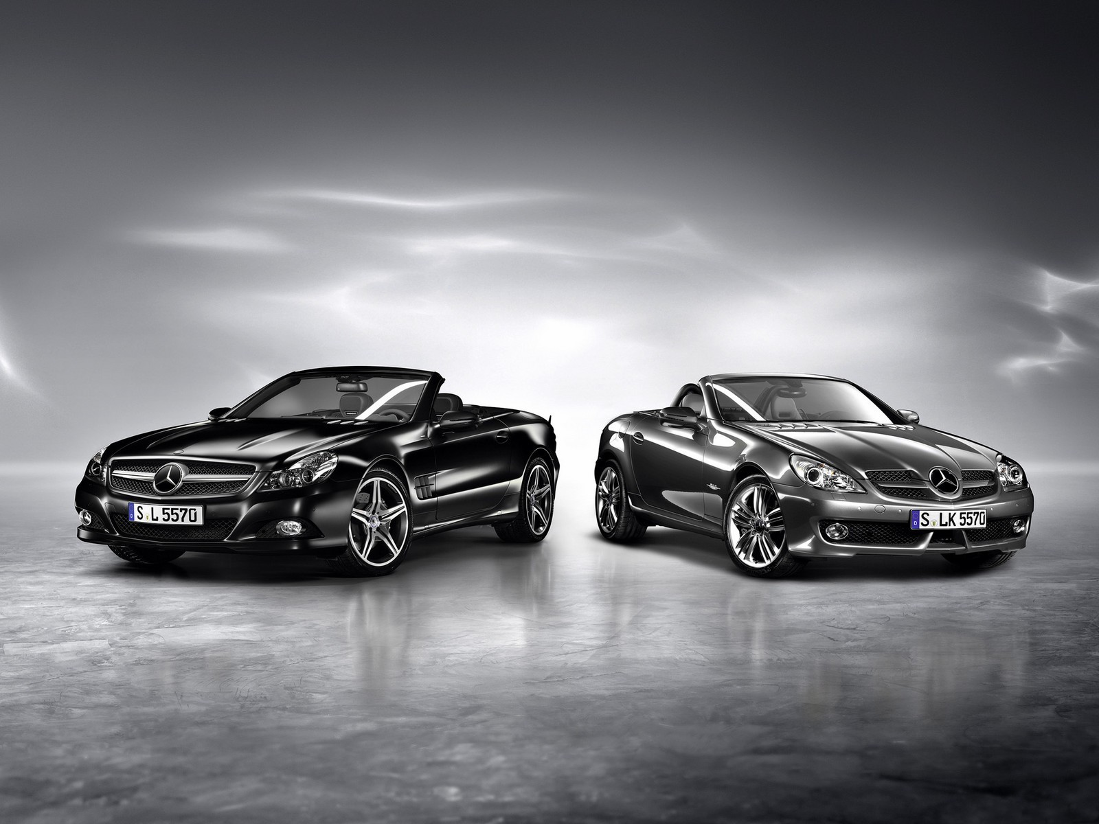 mercedes sl slk schwarz