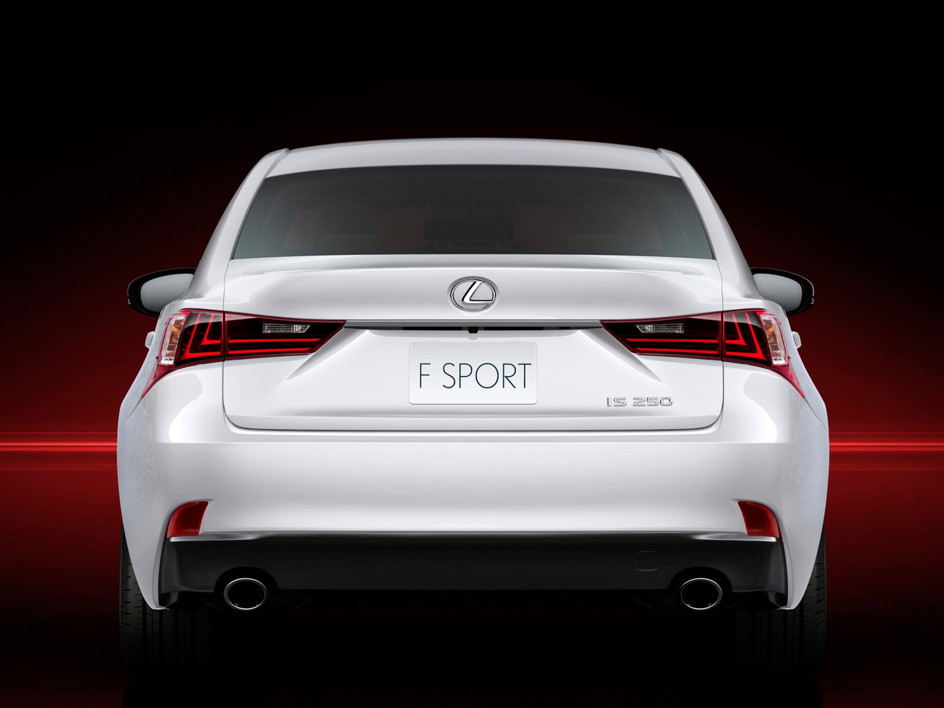 lexus is 250 f-sport vista trasera coche