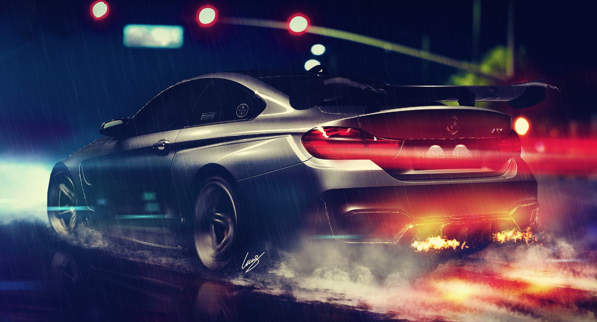 bmw m4 gtrs4 vorsteiner ruedas nigth trasero hansen arte