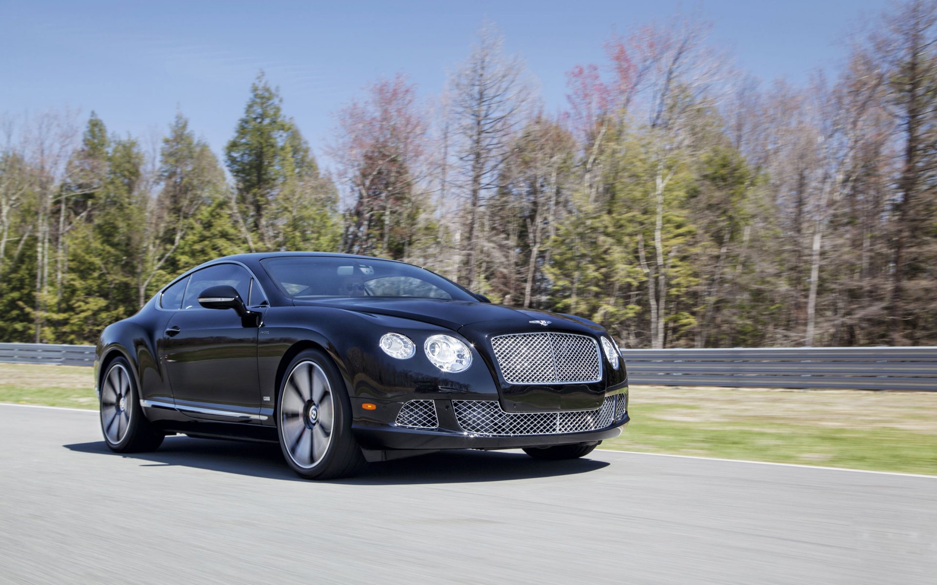 bentley continental gt le mans auto auto coupé schwarz bentley auto in bewegung