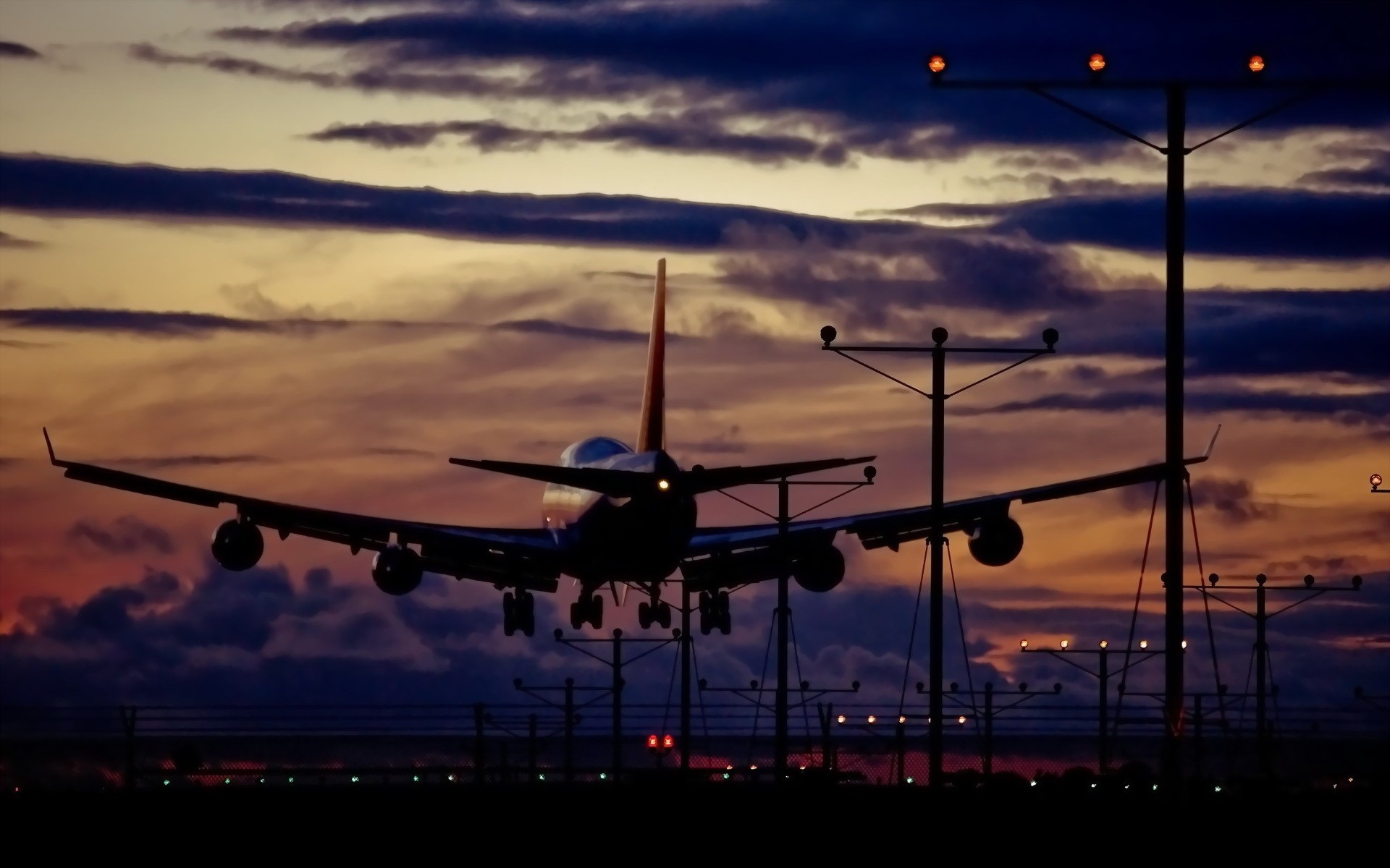 passeggero aereo di linea striscia tramonto reventon