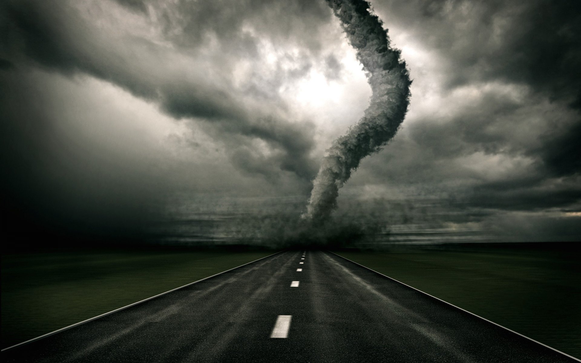 grau straße wolken geschwindigkeit asphalt tornado dunkel staub rauch himmel kreativ zerstörung