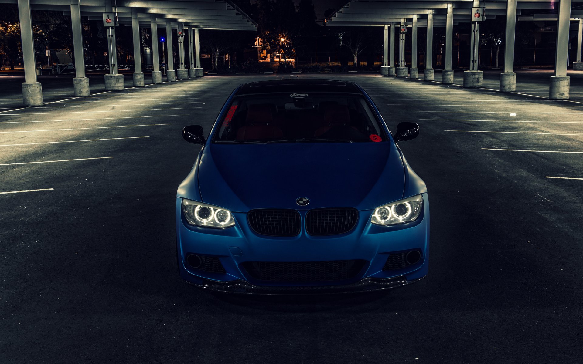 bmw e92 3er matt metallic-blau vorne bmw 3er blau