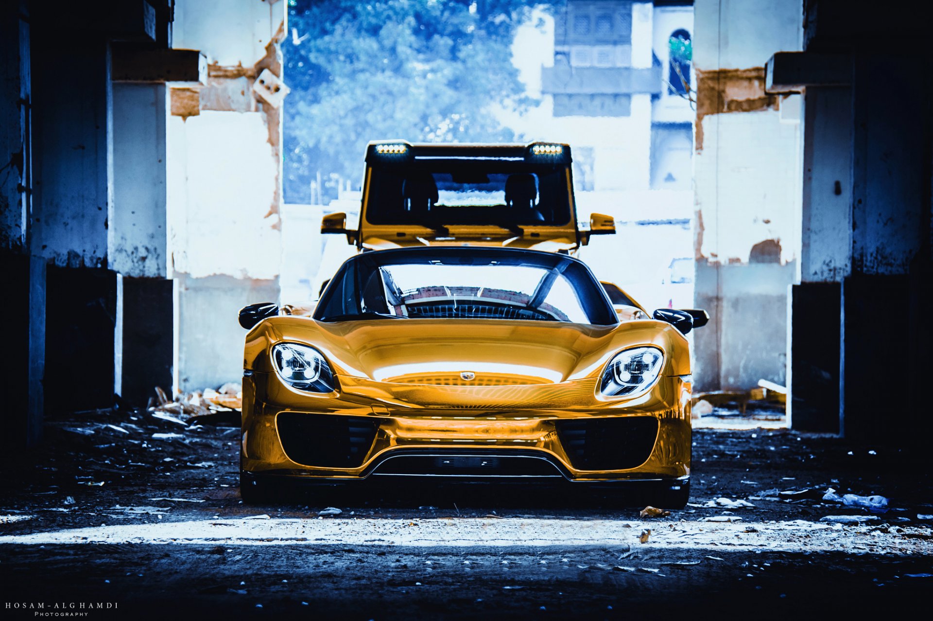 porsche spyder oro