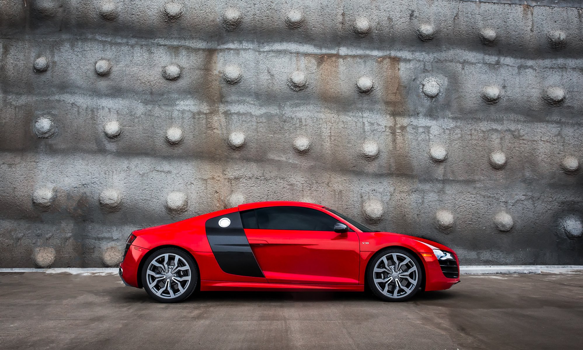 audi r8 rojo audi rojo tuning perfil