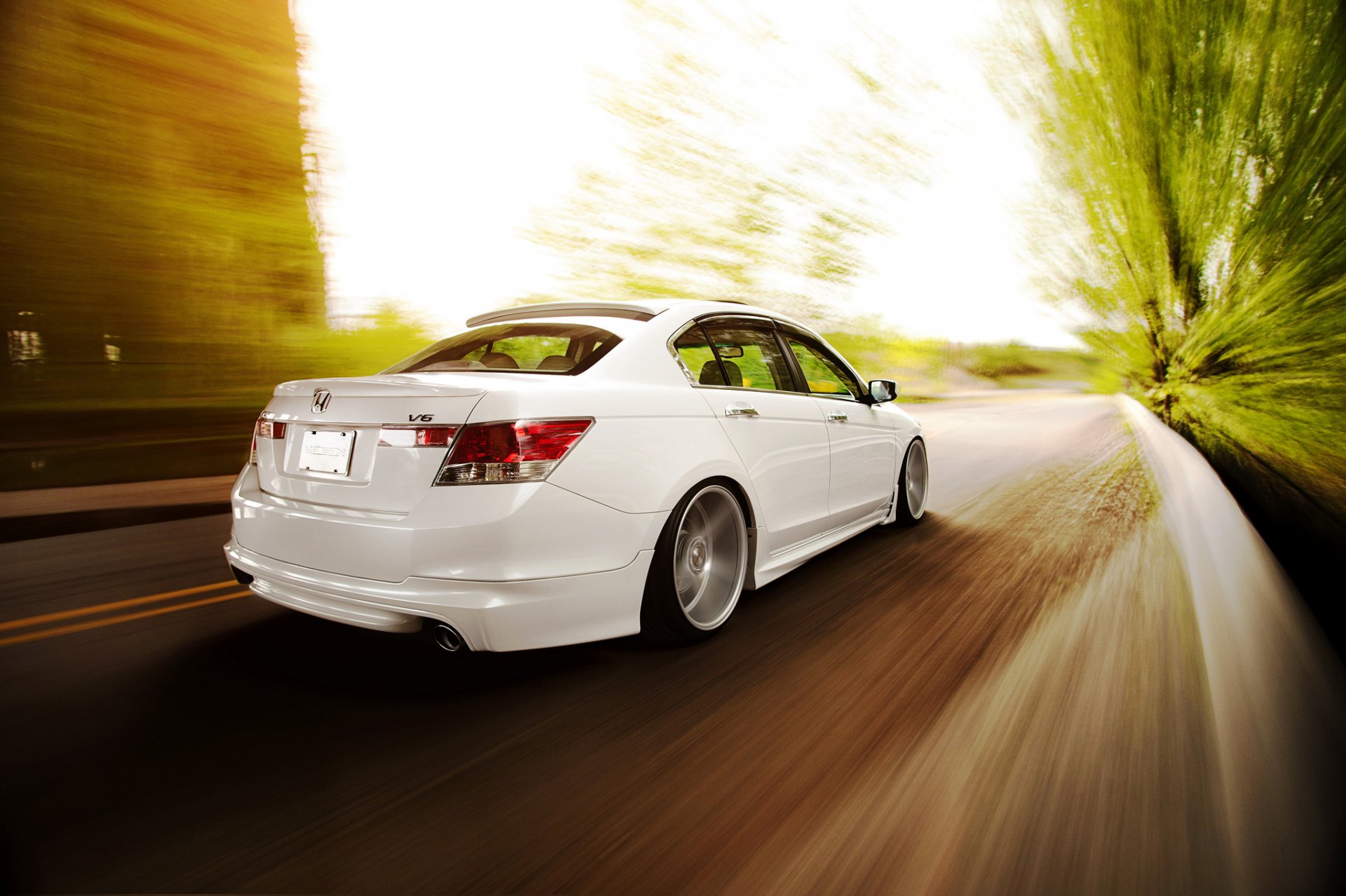 honda accord honda accord blanco tuning vossen v6