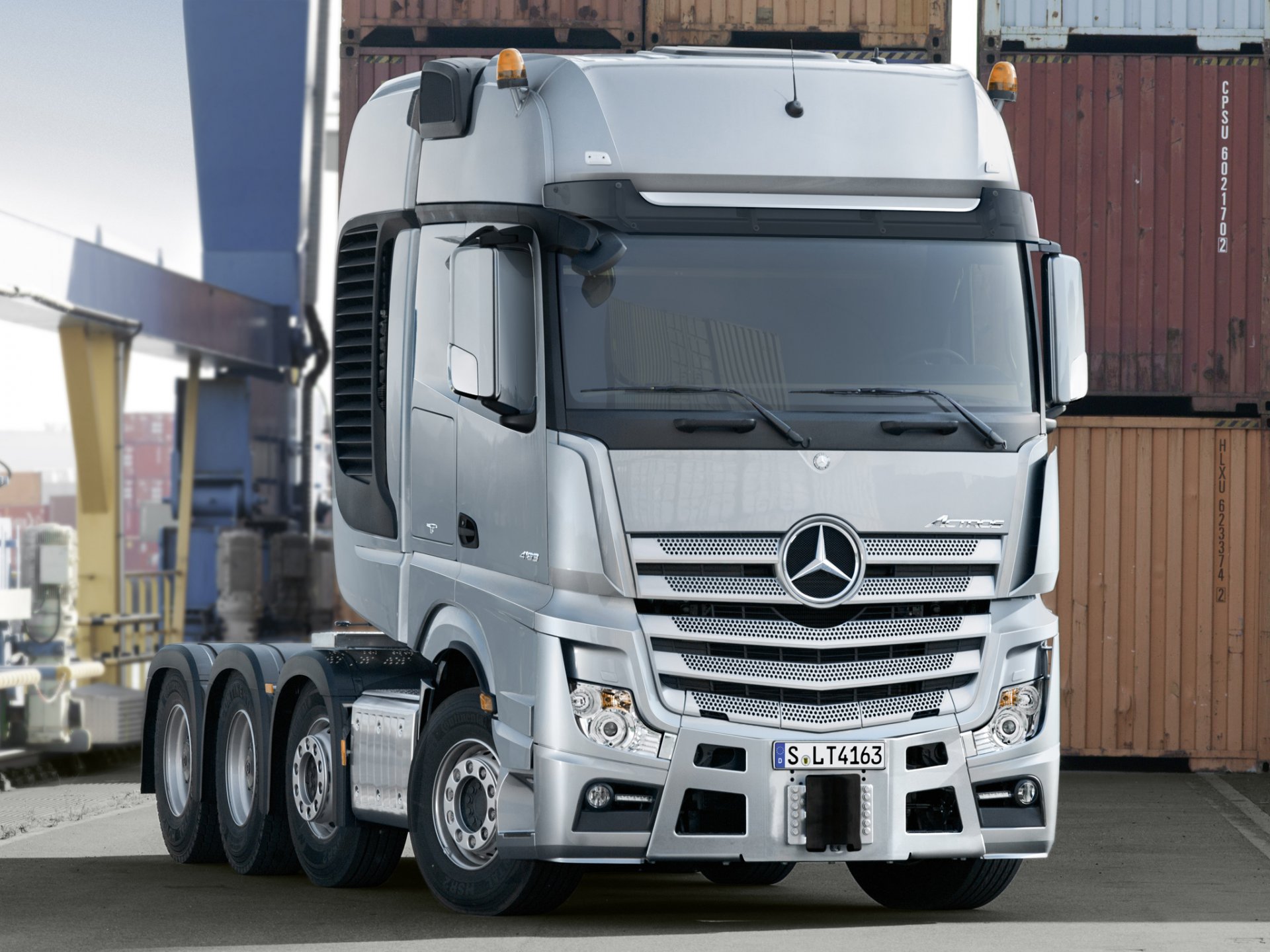 mercedes benz actros hafen traktor