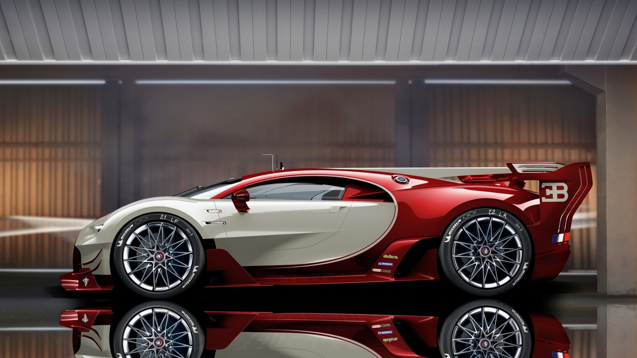 bugatti veyron eb 16.4 bugatti veyron bugatti veyron samochód sportowy hypercar odbicie