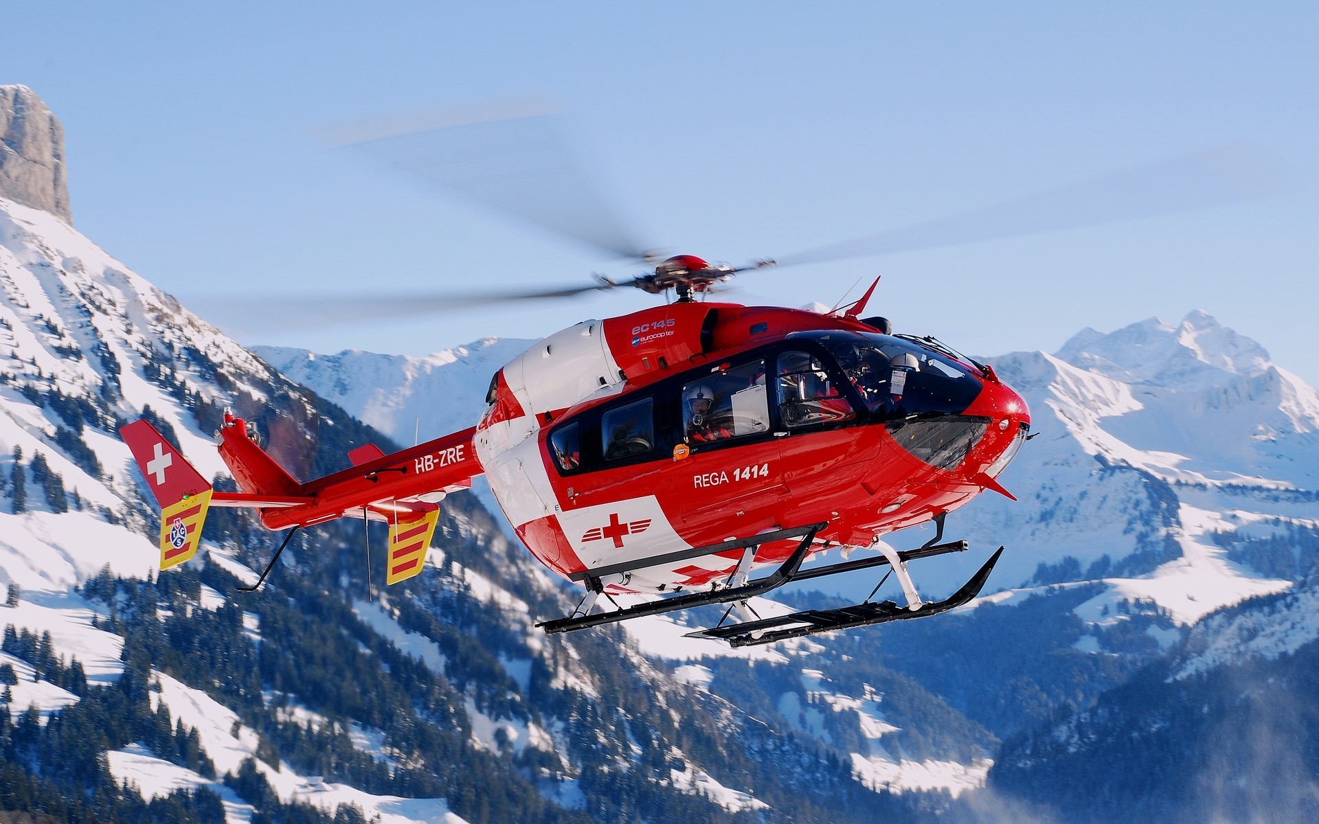 hubschrauber berge schnee winter