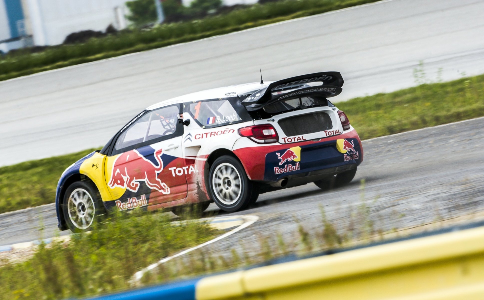 citroen ds3 rally rallycross rally auto sebastian loeb citroen race speed red bull car