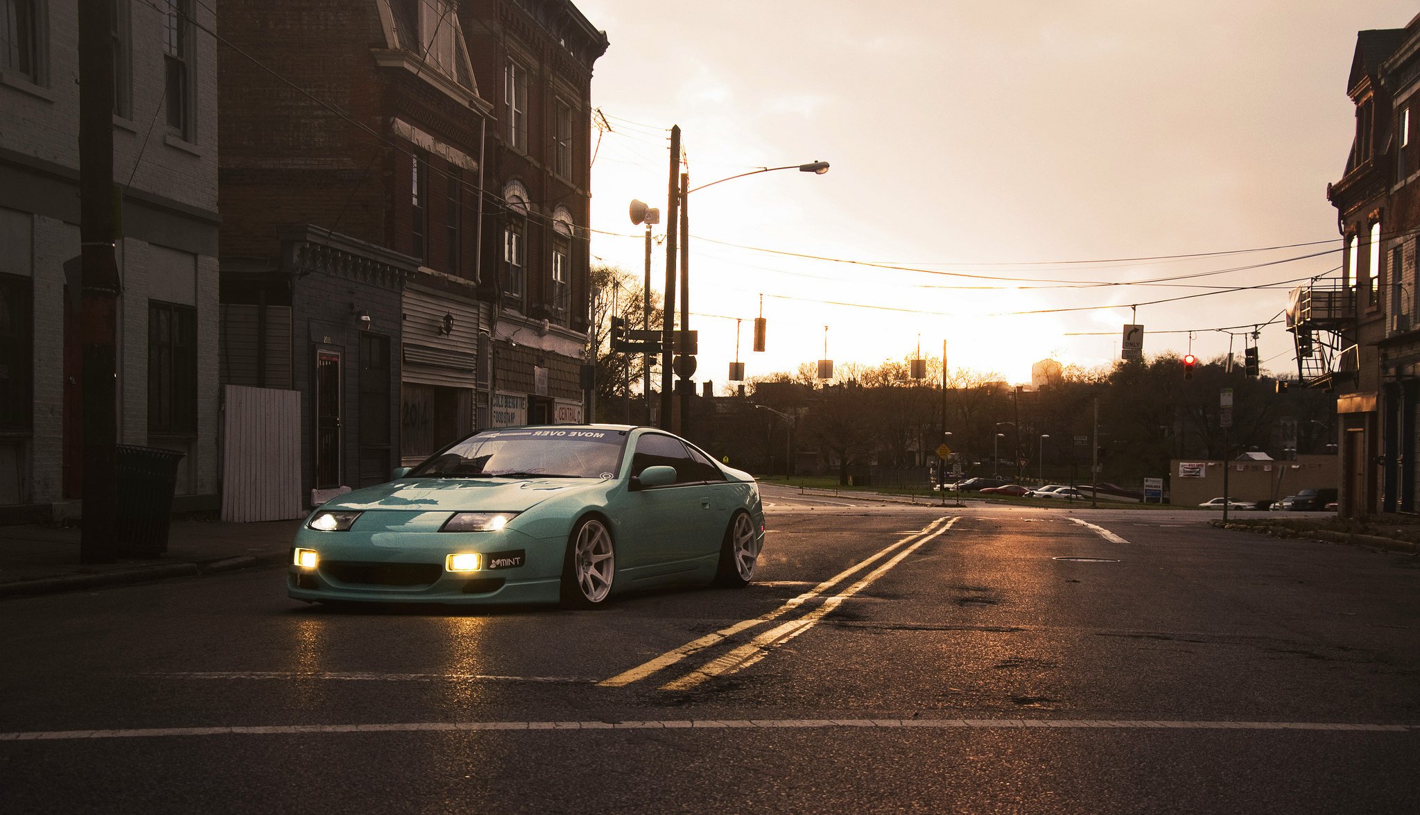 nissan 300zx fairlady verde nissan città strada