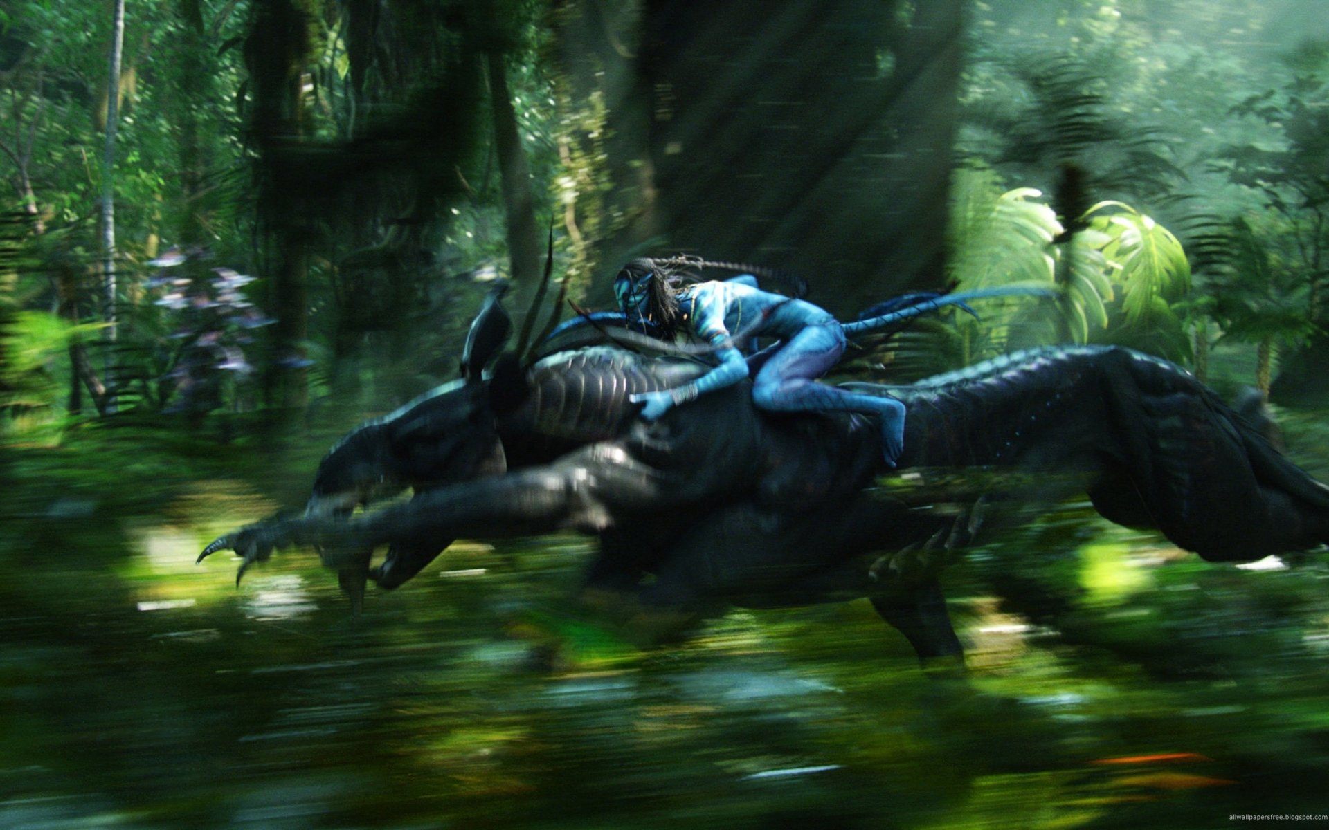 avatar forest rider animal chase fiction movie