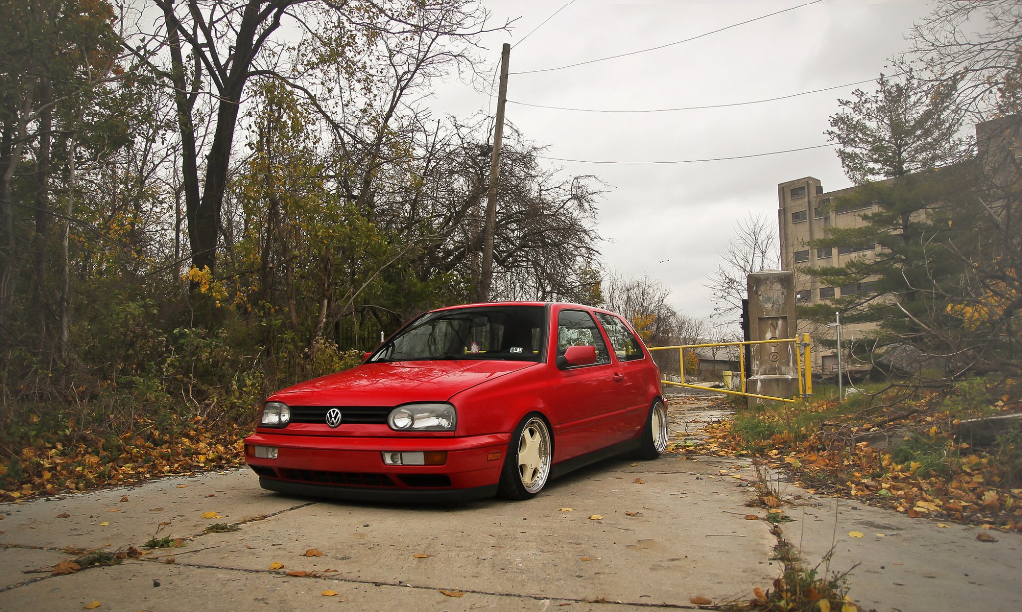 volkswagen golf mk3 red volkswagen red