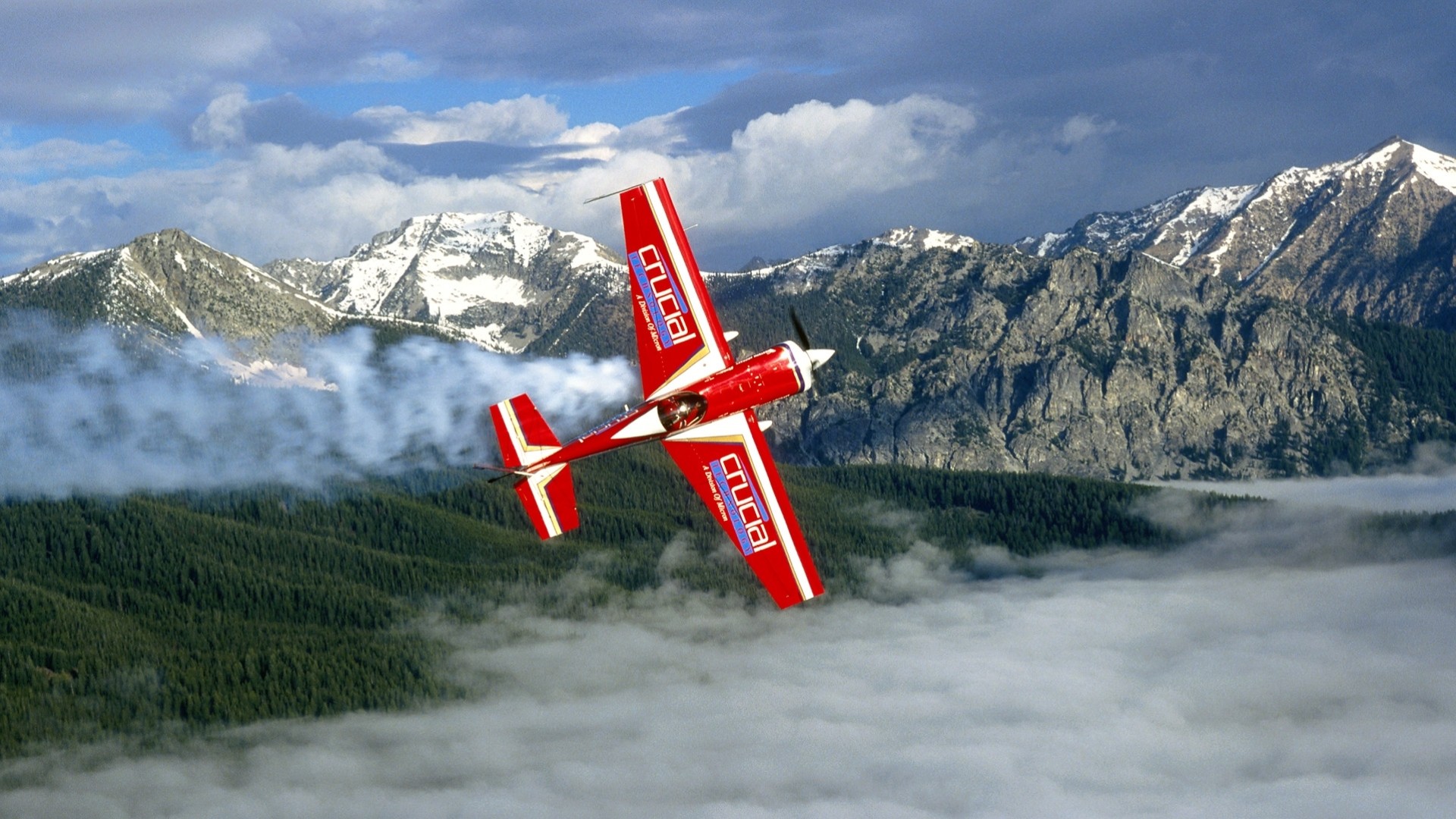 avión montañas nieve cielo